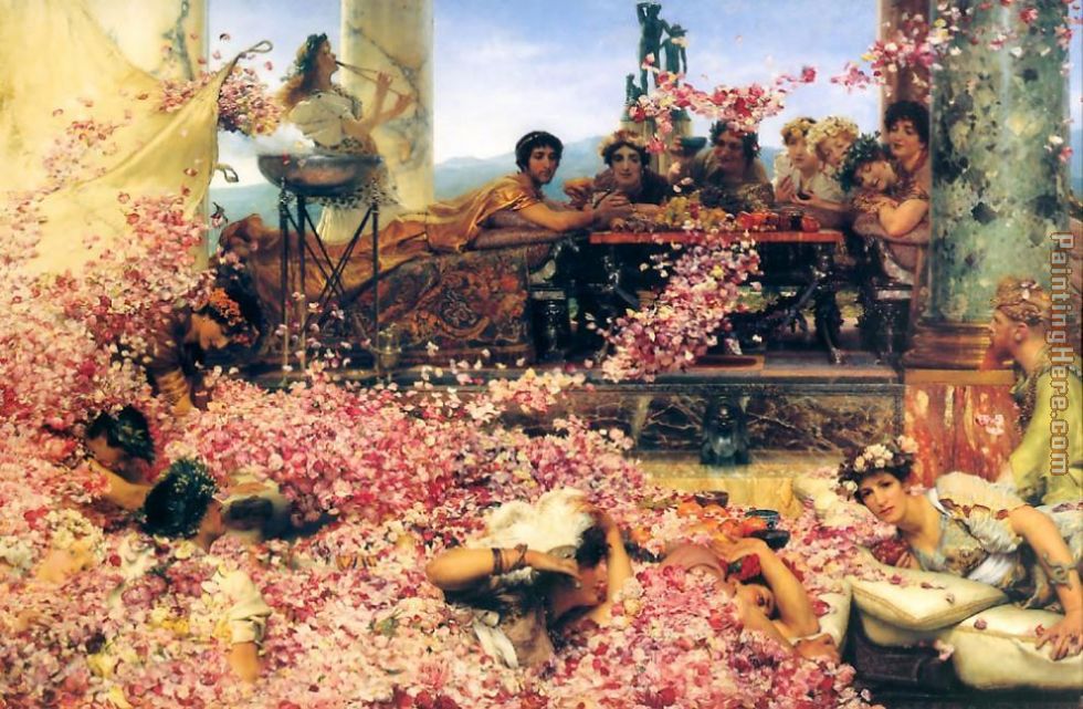 The Roses of Heliogabalus painting - Sir Lawrence Alma-Tadema The Roses of Heliogabalus art painting